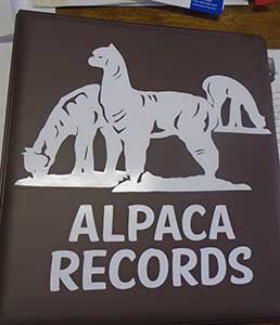 Record Binder Alpaca