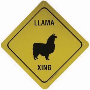 Sign Llama Xing  Small