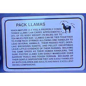 Sign Pack Llama Info