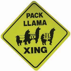 Sign  Pack Llama Xing