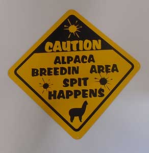 Breeding area sign