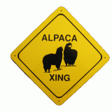 Sign Sm. Alpaca Xing