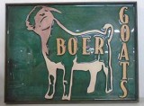wooden signs, boer goat