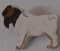 boer goat leather pin