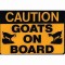 Goat Caution Sticker