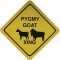 Sign Pygmy Goat Xing
